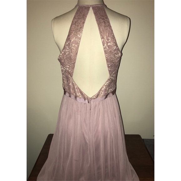 David's Bridal Dresses Davids Bridal Rose Gold Metallic Dress